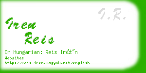 iren reis business card